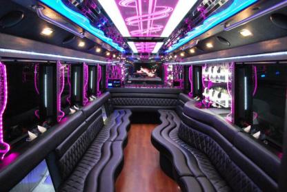 Indianapolis 50 Passenger Party Bus Interior